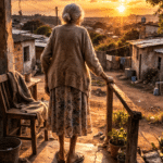 idosa sendo acolhida pela justiça